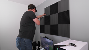How to Hang Acoustic Foam Without Damaging Your Walls Install Acoustic Foam Panels Quick and Easy 2 6 screenshot 1 Does Soundproof Foam Work Both Ways?