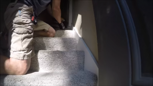 Carpet to Hardwood stairs The Handyman 0 0 screenshot How to Fix Squeaky Carpeted Stairs From Above